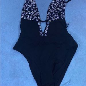 Backless rhinestone bodysuit